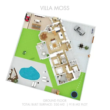 Vacation I Moss, Ibiza-style Villa, Golf-front, Swimming-pool, Biohacking, Sauna, Fire-pit Lounge, 7min From Puerto Banus Villa *